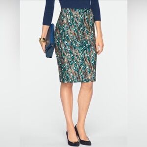 Talbots Skirt Blue Knee-Length 8p